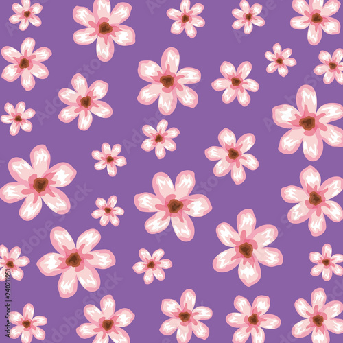 beautiful flowers pattern background