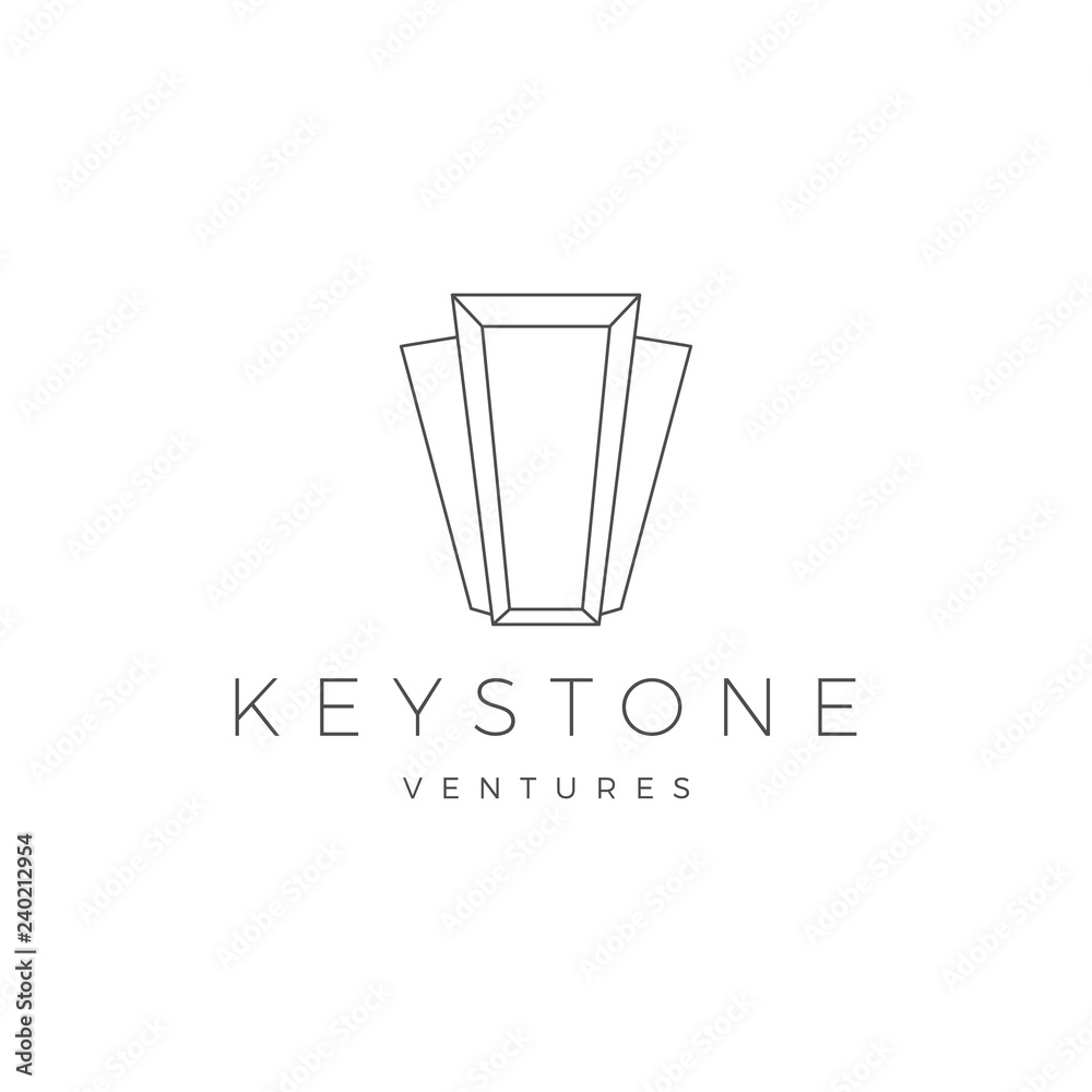 Keystone key stone logo vector icon illustration line outline monoline Keystone key stone logo vector icon illustration line outline monoline
