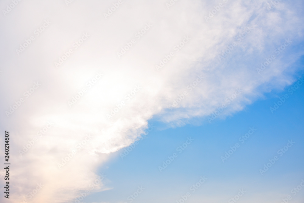 Bright white sky cloud