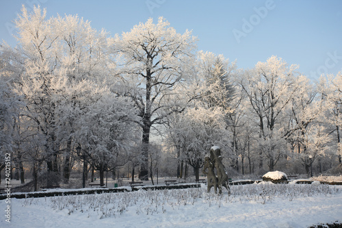 Lodz, Poland: January, 2005 - Zrodliska Park