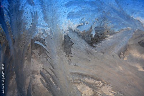 window covered with frost