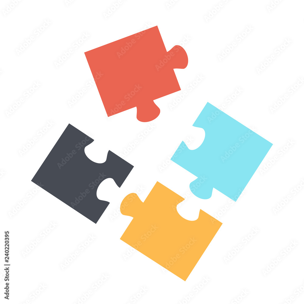 Puzzle vector symbol Puzzle vector symbol