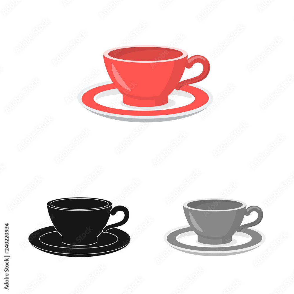 Isolated object of kitchen and cook sign. Set of kitchen and appliance stock symbol for web. Isolated object of kitchen and cook sign. Set of kitchen and appliance stock symbol for web.