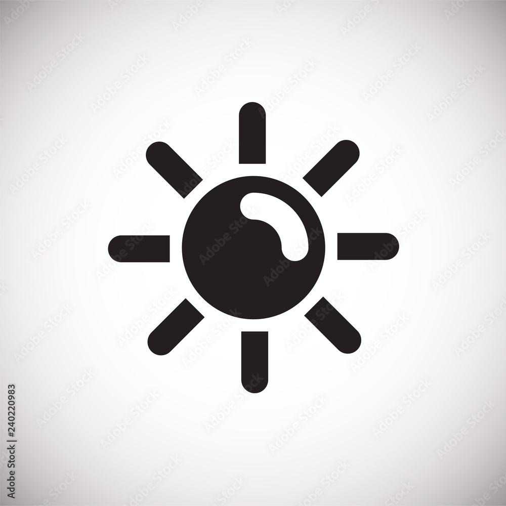 Weather clear sun on white background for graphic and web design, Modern simple vector sign. Internet concept. Trendy symbol for website design web button or mobile app Weather clear sun on white background for graphic and web design, Modern simple vector sign. Internet concept. Trendy symbol for website design web button or mobile app