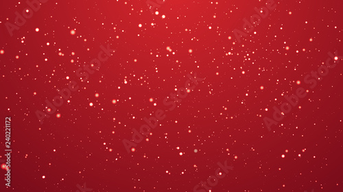 Abstract colorful bokeh and glowing spakling shining particles in random. Lighting effects of flash. Blurred vector background with light glare.