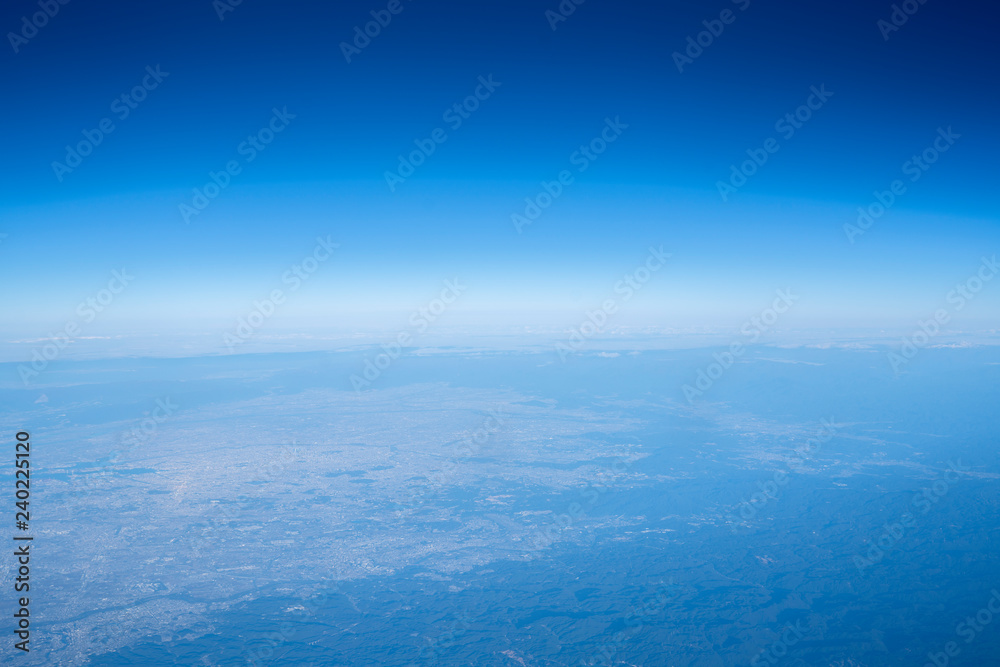 blue planet from airplane blue planet from airplane