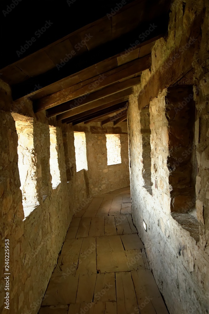 Obraz premium Castle in the Village of Bardi