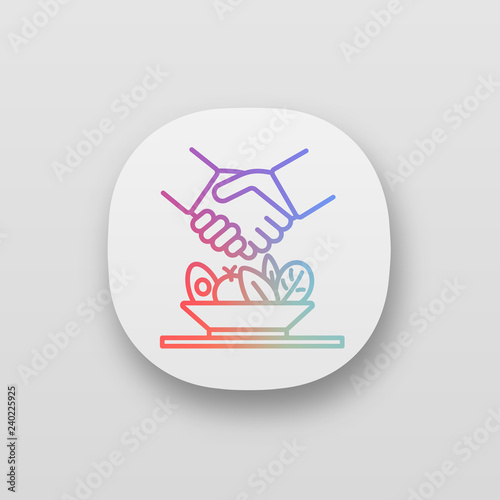 Business lunch menu app icon