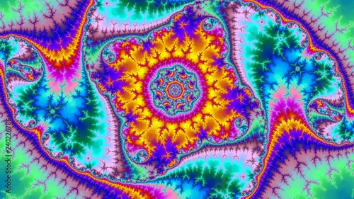 Flight thru the amazing fractal abstract colorful background fractal high resolution