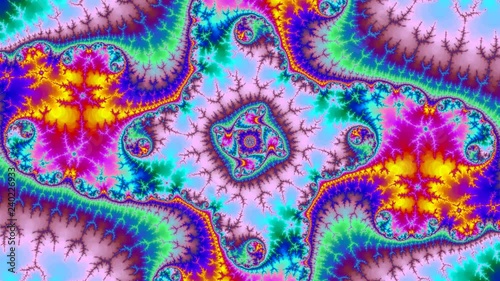Flight thru the amazing fractal abstract colorful background fractal high resolution