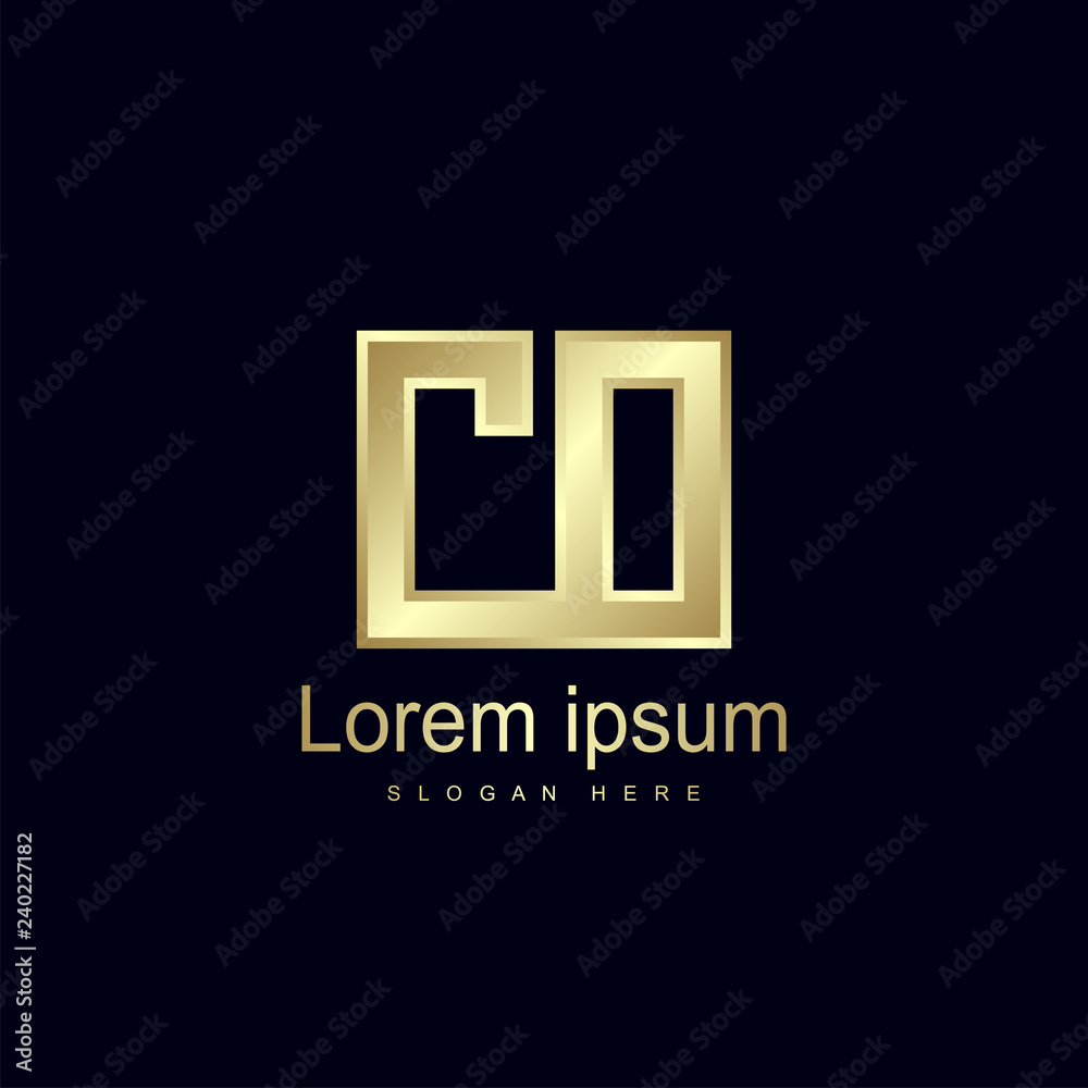 Initial Letter CO Logo Template Vector Design Initial Letter CO Logo Template Vector Design