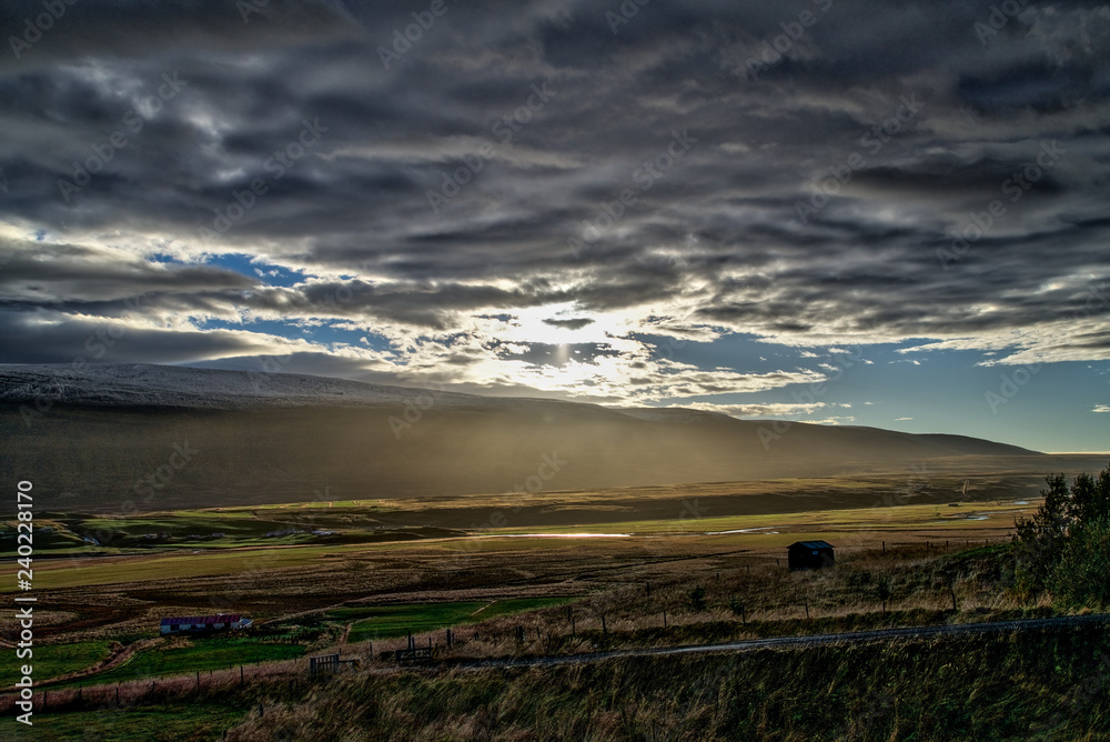 Iceland scenic coastal plain Iceland scenic coastal plain