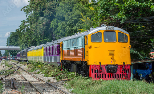 The State Railway of Thailand Royal train sets to Bangkok Railway Station