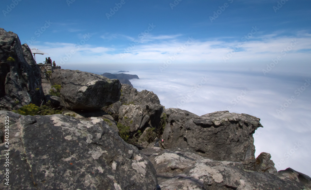 Fototapeta premium Mountain and clouds