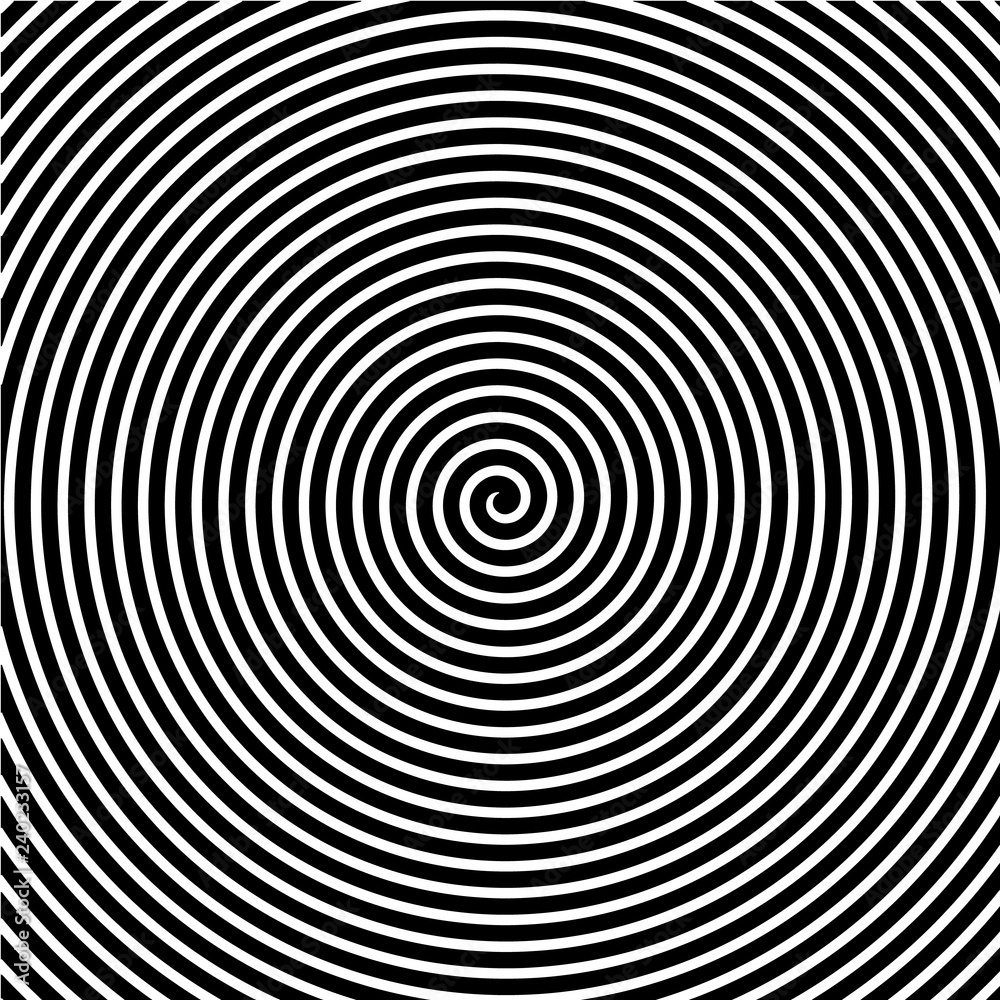 schwarz weiss hypnosis spiral