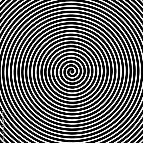 schwarz weiss hypnosis spiral photo