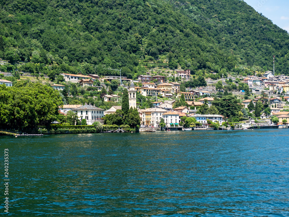 Italinen Lombardai, Comer See,  Lago di Como, Provinz Como,   Laglio, Blick auf die  Villa Oleandra von George Clooney