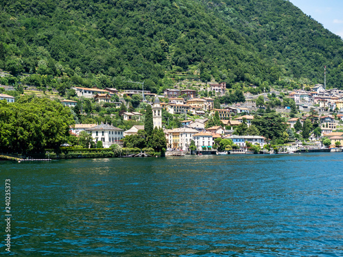 Italinen Lombardai, Comer See, Lago di Como, Provinz Como, Laglio, Blick auf die Villa Oleandra von George Clooney