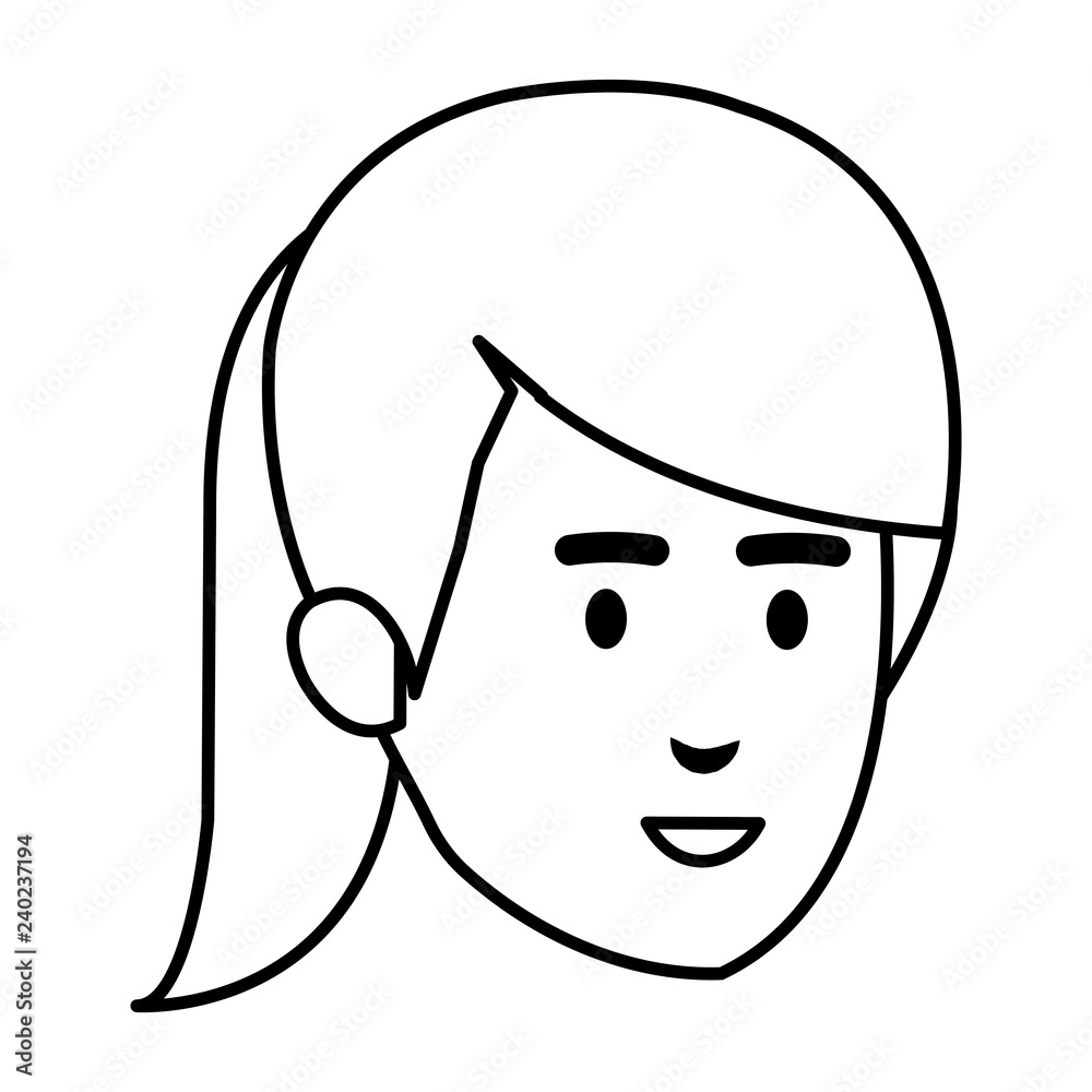 beautiful woman head avatar character beautiful woman head avatar character