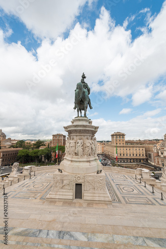 Altare della Patria or Monumento Nazionale a Vittorio Emanuele II, Piazza Venezia in Rome, Italy - Image