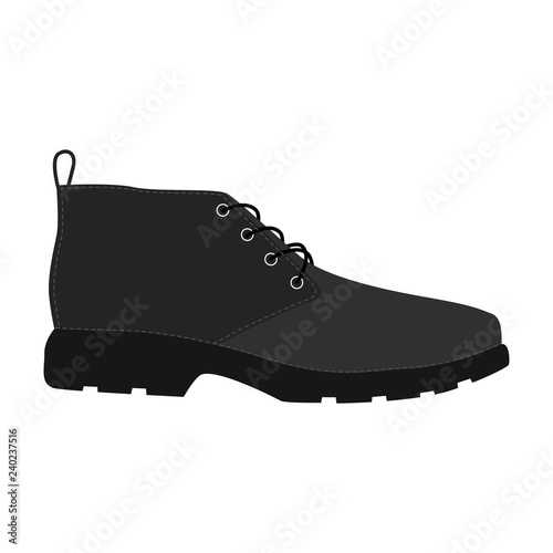 Men shoes isolated. Male man season shoes icons.