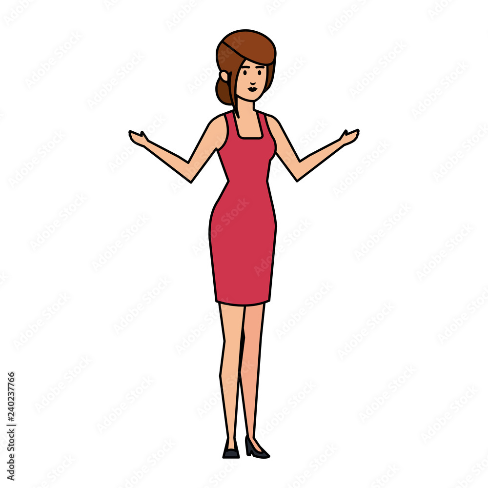 elegant businesswoman avatar character elegant businesswoman avatar character