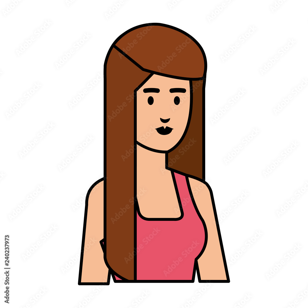beautiful and young woman character beautiful and young woman character