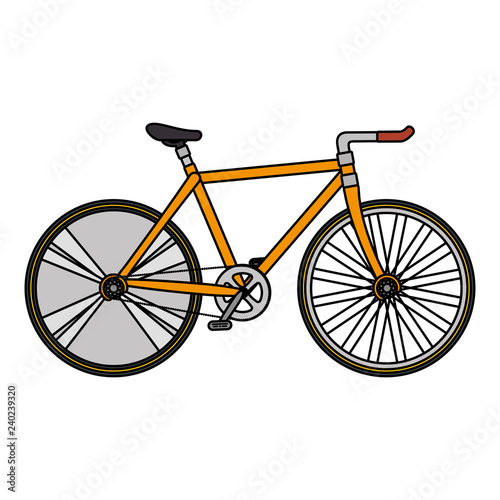racing bicycle isolated icon