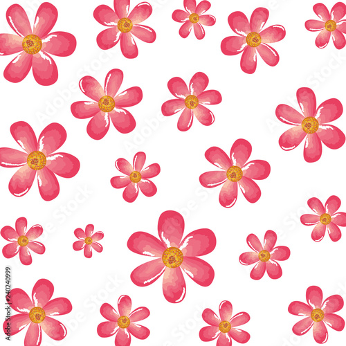 beautiful flowers pattern background