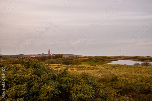 Texel Netherlands - View on Lighthouse Eierland De Cocksdorp Dutch Island