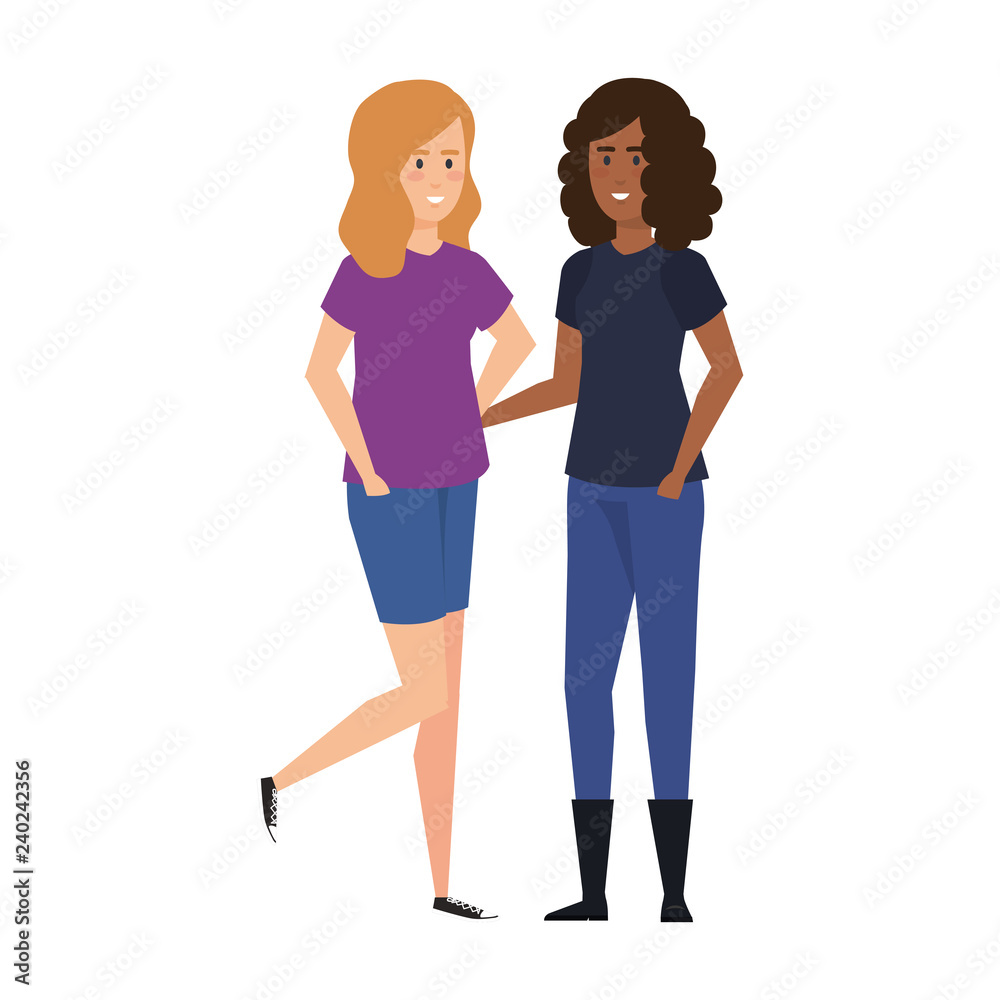 couple of women characters couple of women characters