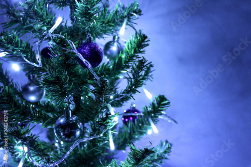 Christmas tree with balls