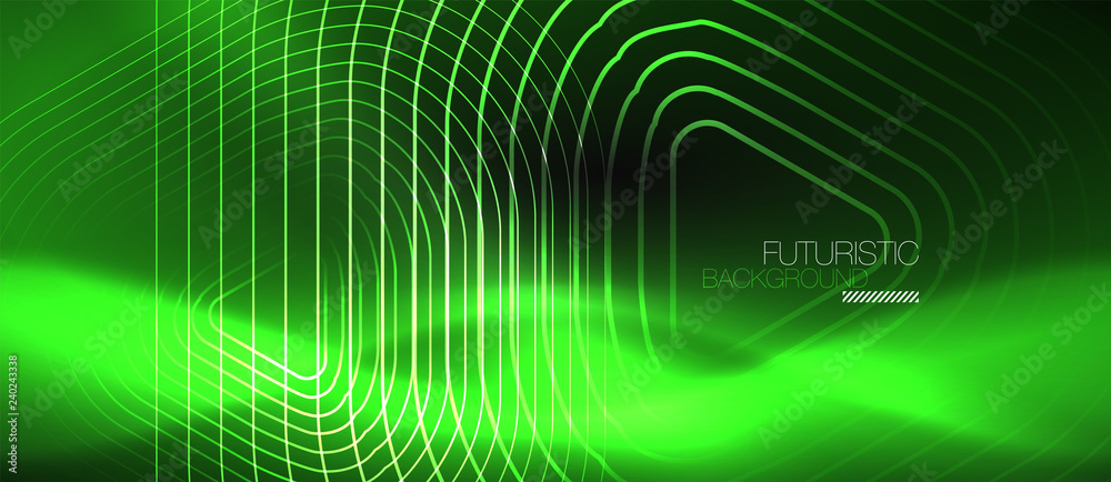Dark black abstract background with neon colors and lines Dark black abstract background with neon colors and lines