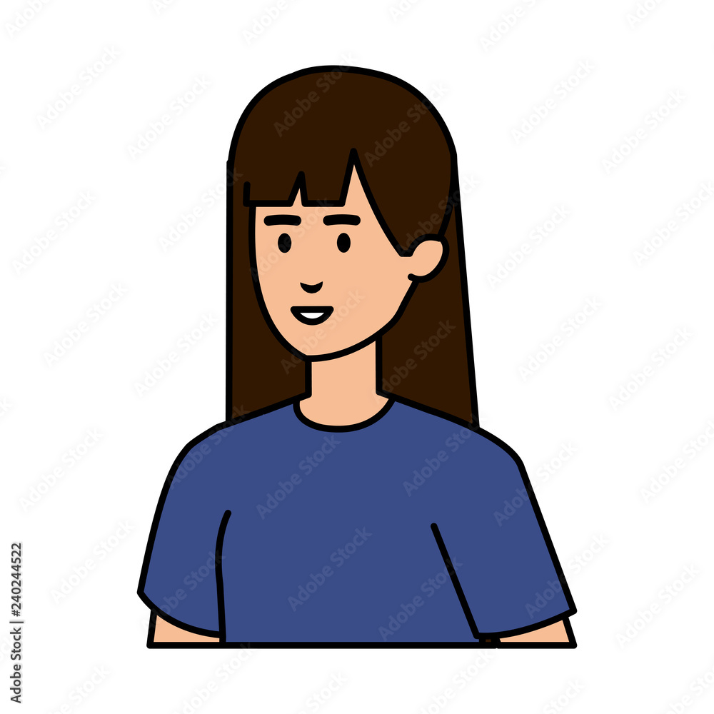 beautiful and young woman character beautiful and young woman character