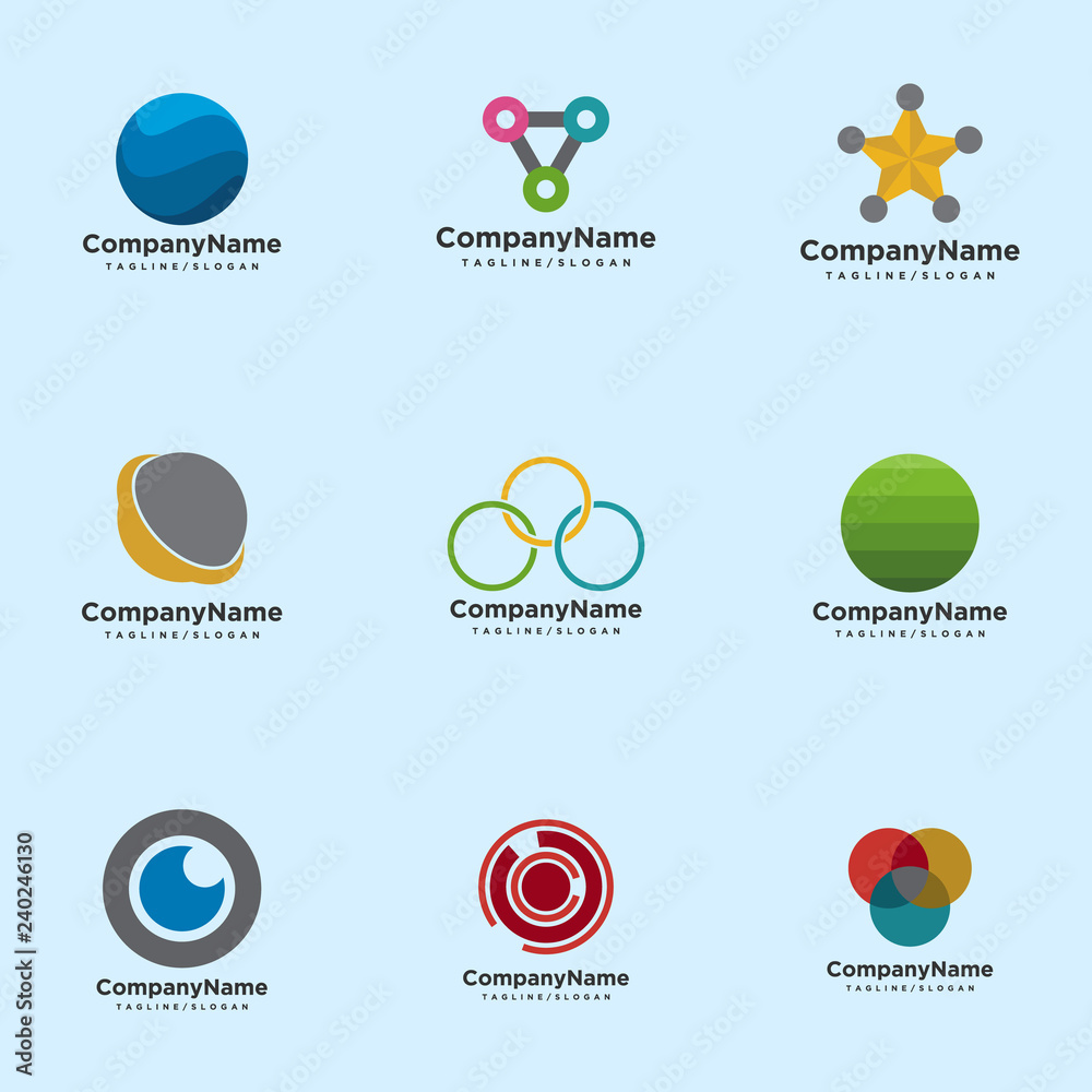 circle logo design vector circle logo design vector
