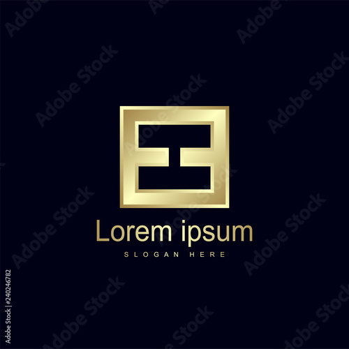 Initial Letter EE Logo Template Vector Design