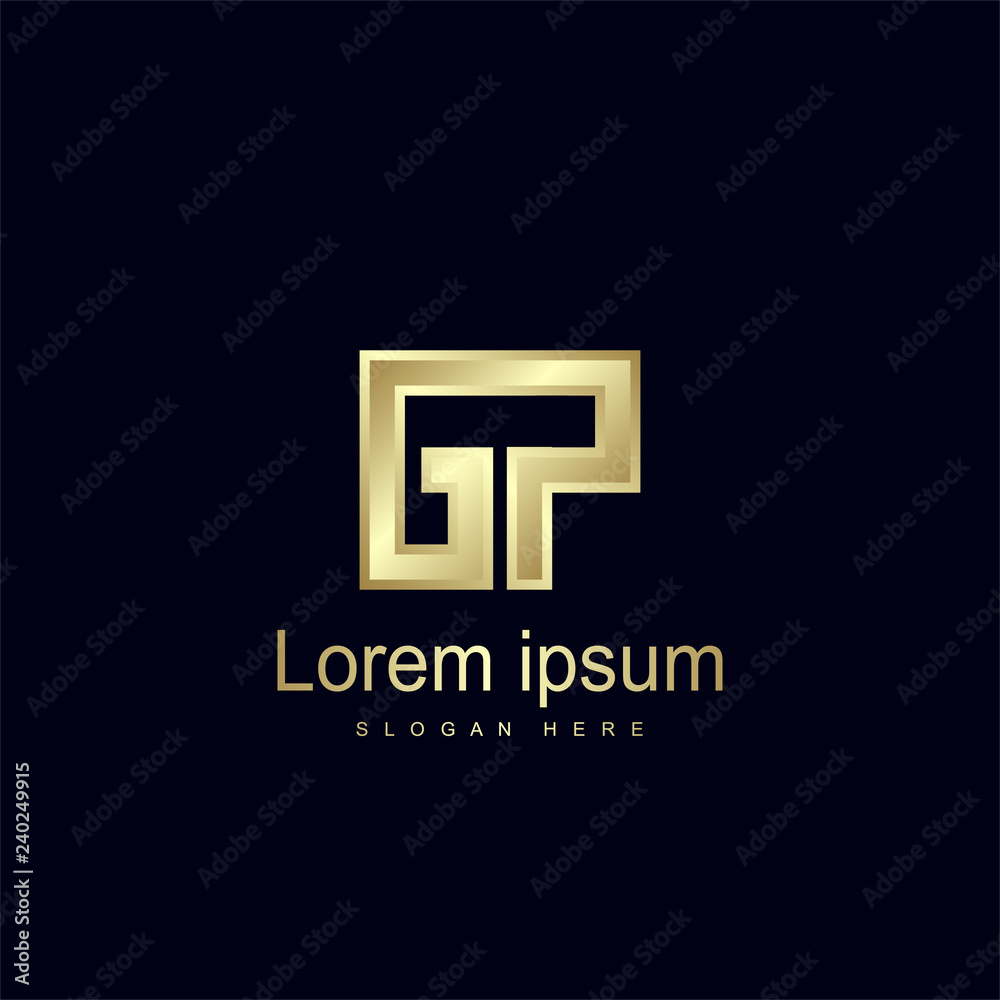 Initial Letter GP Logo Template Vector Design Initial Letter GP Logo Template Vector Design