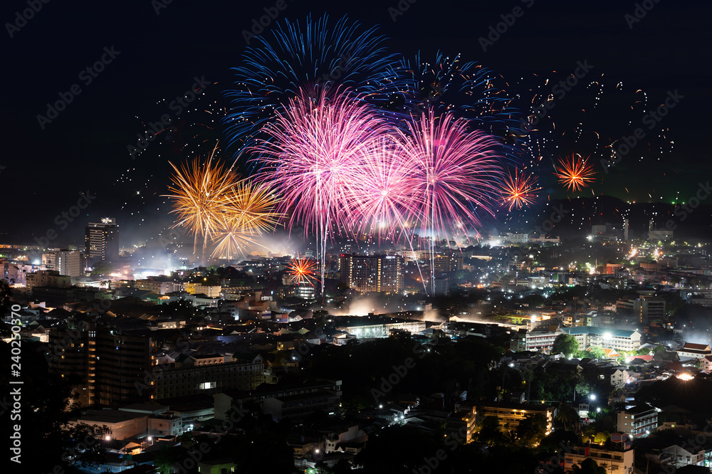 Firework display festival ..Beautiful firework showing over the city for christmas and new year celebration.. Firework display festival ..Beautiful firework showing over the city for christmas and new year celebration..