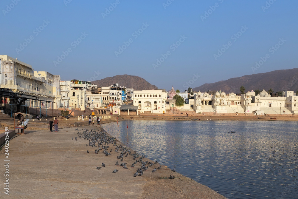 Pushkar city in Rajasthan state of India Pushkar city in Rajasthan state of India