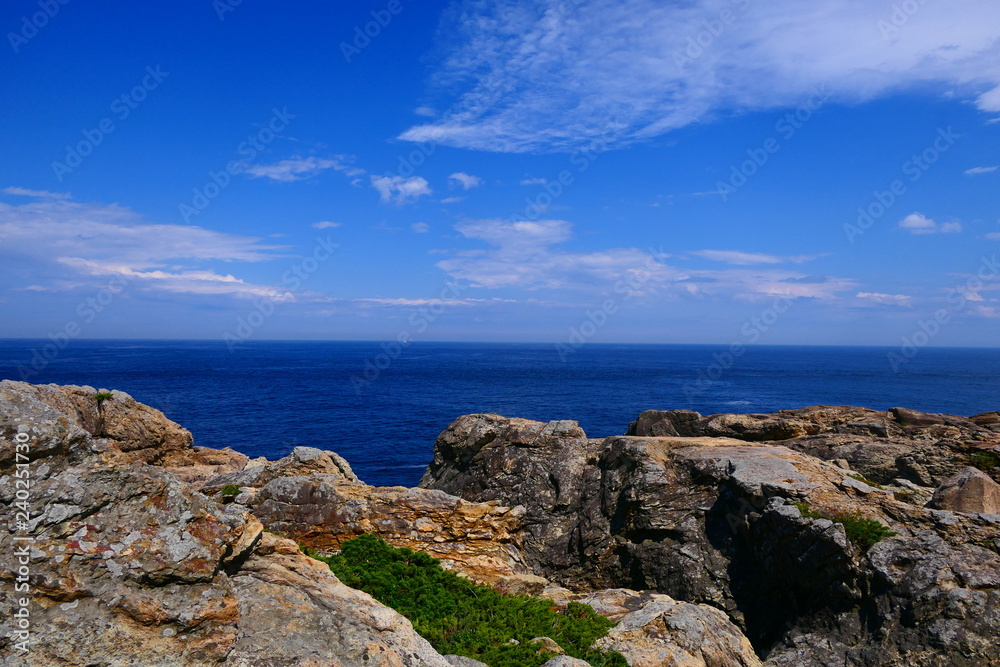 三陸復興国立公園。重茂半島、魹ヶ崎より太平洋を臨む。宮古　岩手　日本。５月下旬。