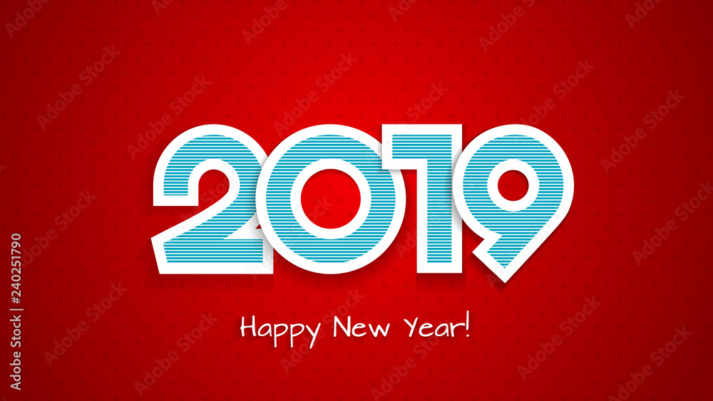 This is a bright 2019 New year background This is a bright 2019 New year background