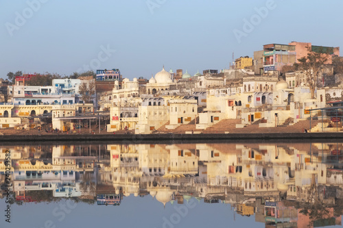 Fototapeta Naklejka Na Ścianę i Meble -  Pushkar city in Rajasthan state of India