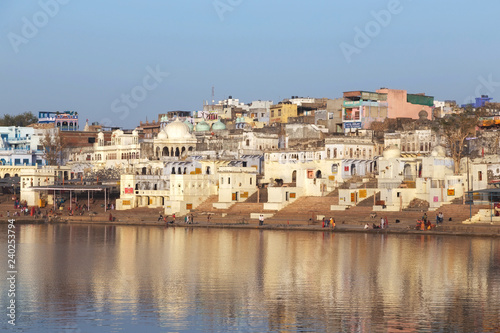 Pushkar city in Rajasthan state of India