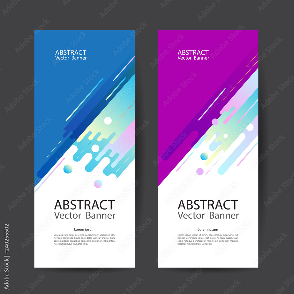 Fototapeta premium Geometric design banner web template vector abstract.