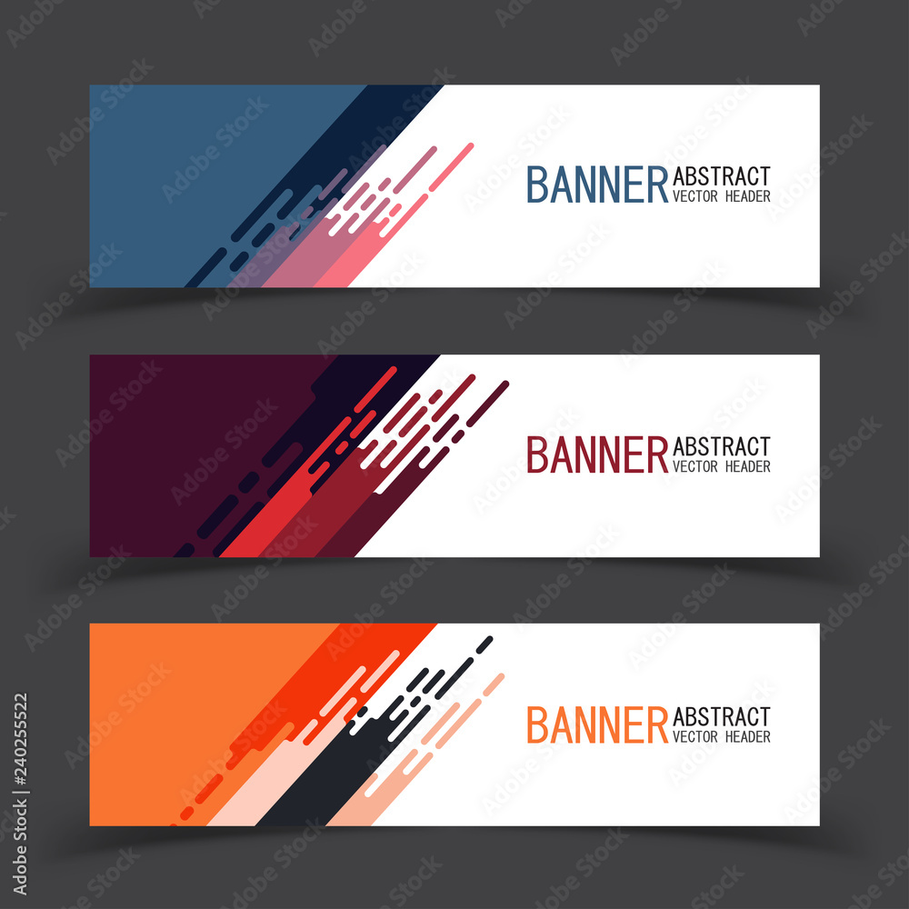 Geometric design banner web template vector abstract.