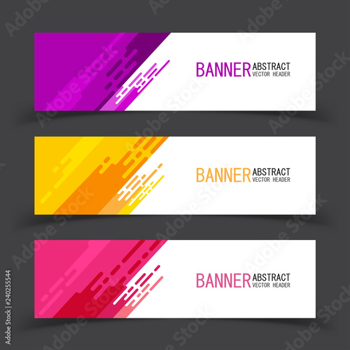 Geometric design banner web template vector abstract.