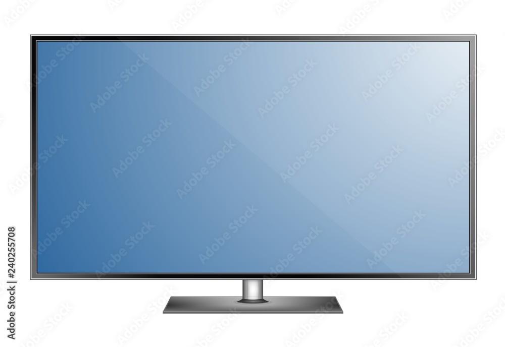 Lcd screen monitor tv Royalty Free Vector Image