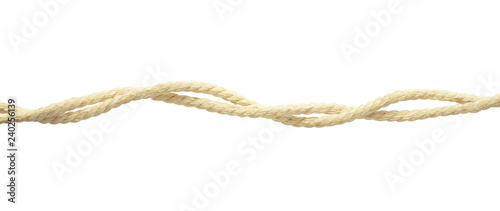 Beige cotton twisted ropes