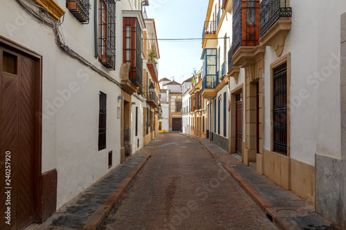 Cordoba. The old narrow city street.