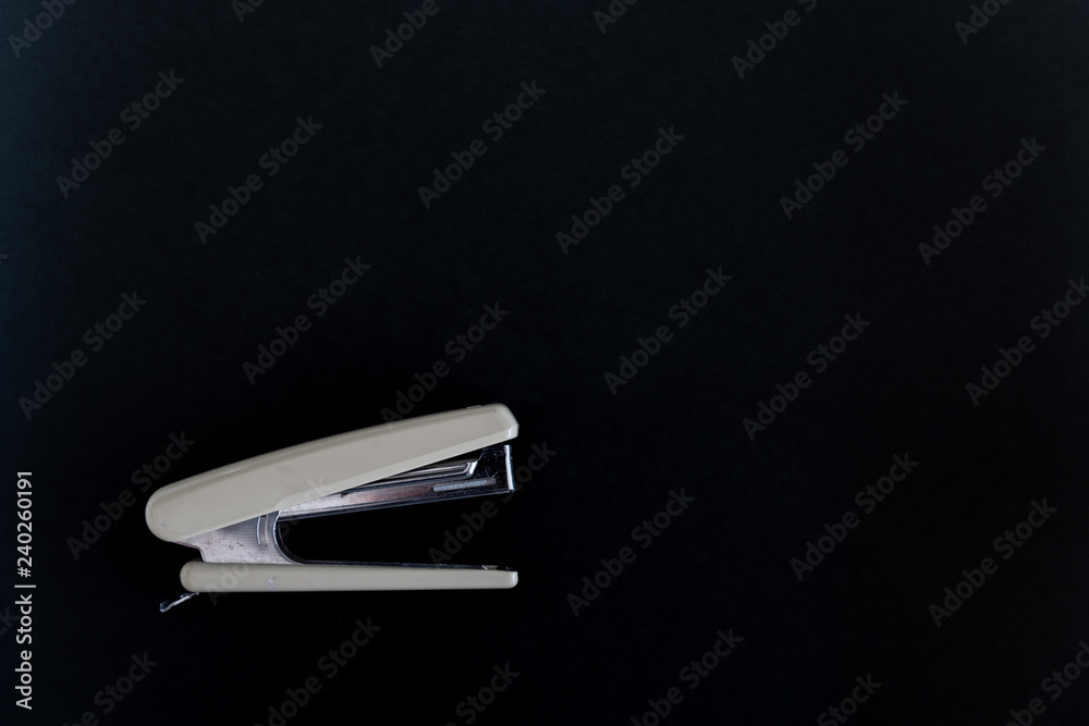 Stapler object on black background Stapler object on black background